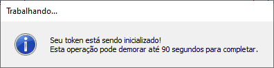 Token inicializando